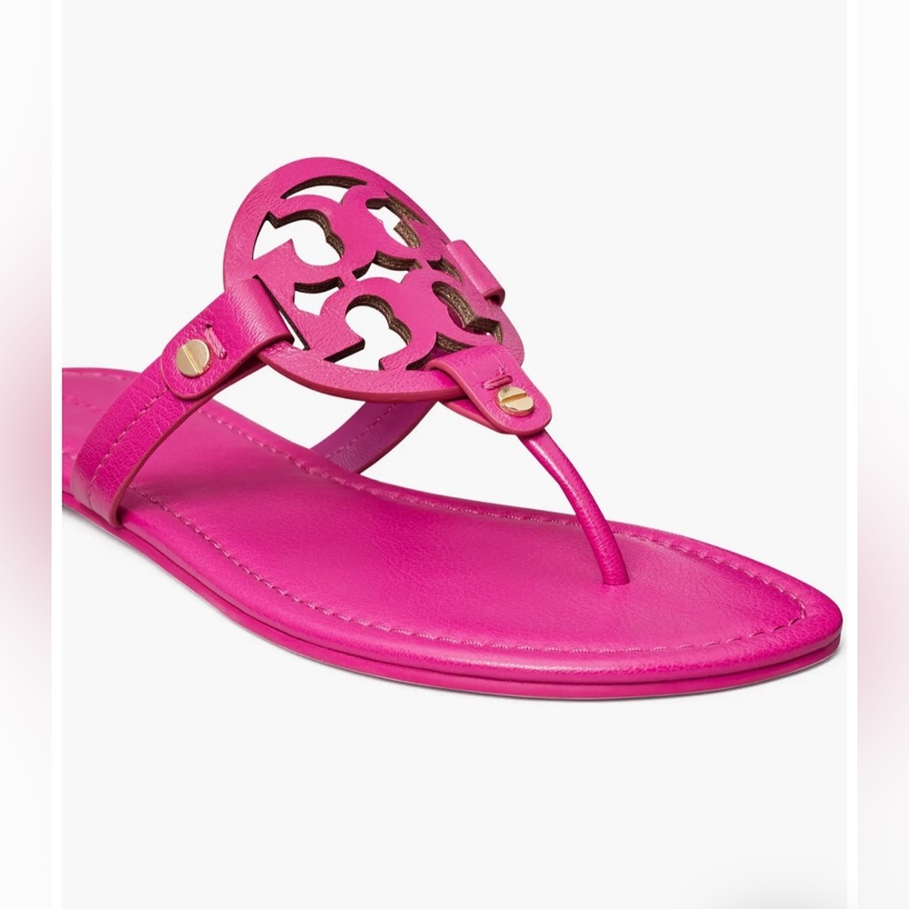 Tory Burch Miller Sandal in Fuchsia Pink - Size 9 1/2